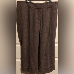 Lane Bryant women’s cropped wide leg work trousers size 16